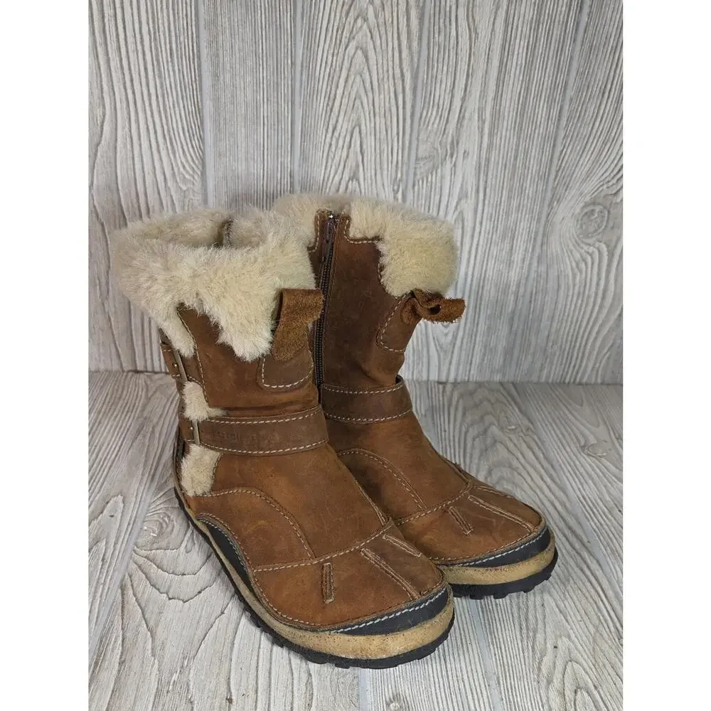 Merrell Taiga Buckle Waterproof Leather Boots Womens Size 7.5